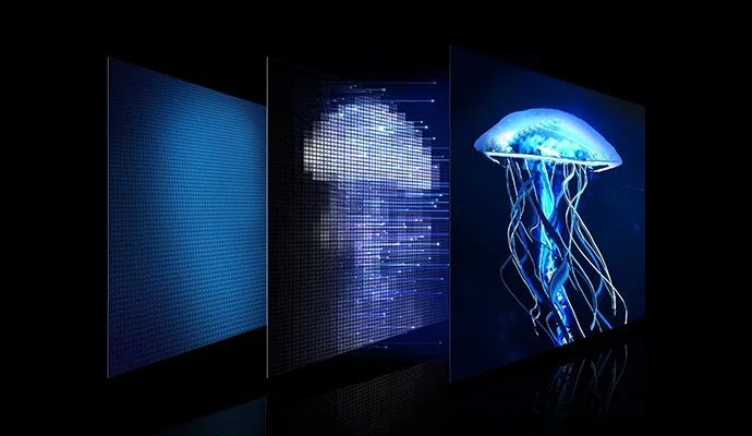 Высокая яркость MicroLED