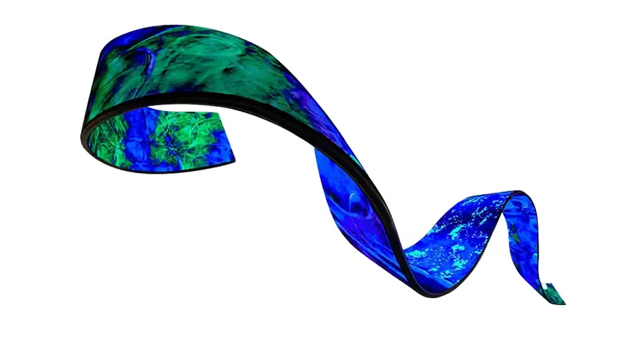 Гибкий LED экран на колонне