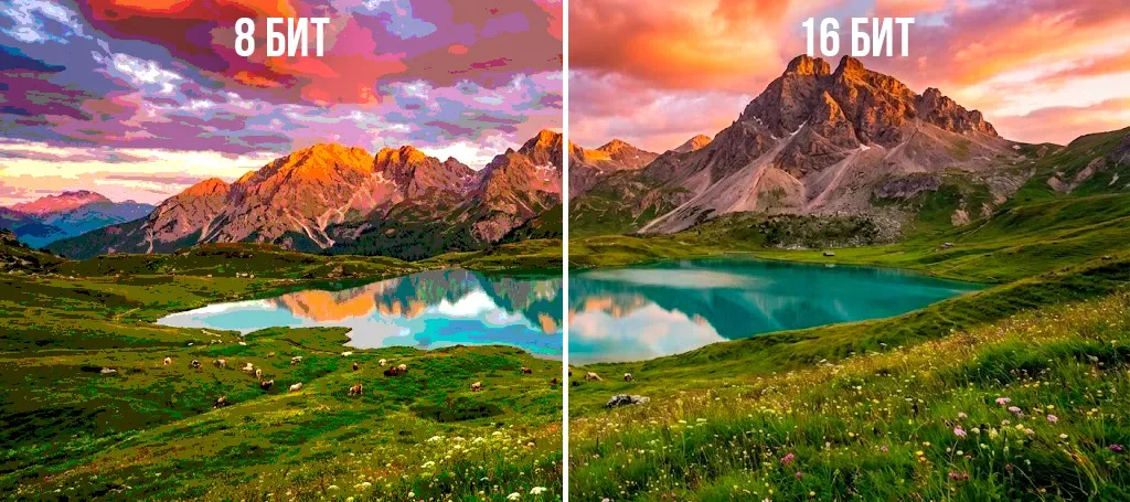 HDR и 16-битная глубина цвета